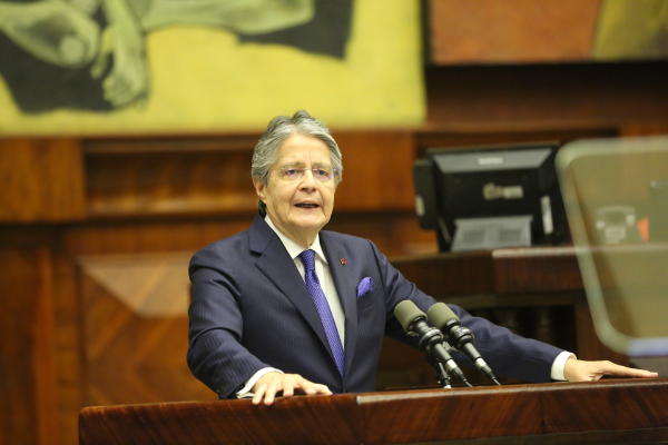 Guillermo Lasso en el juicio político